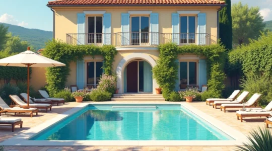 villa in an idyllic setting